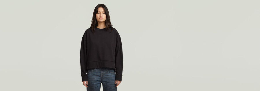biker-sweater mit reißverschluss