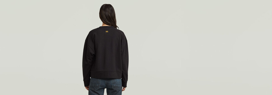 biker-sweater mit reißverschluss