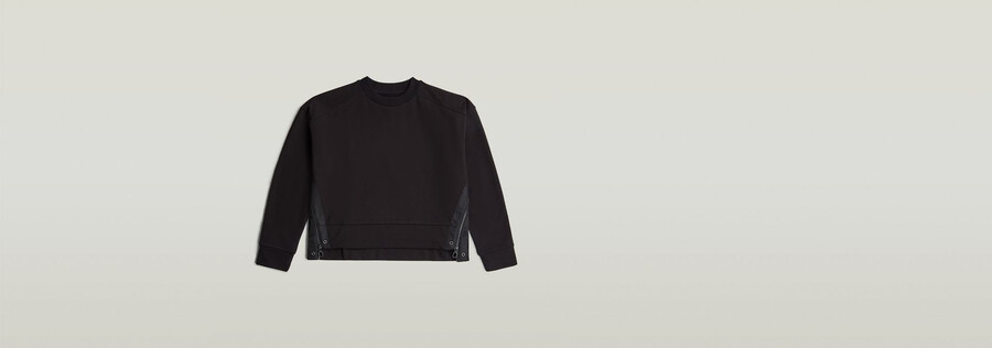 biker-sweater mit reißverschluss