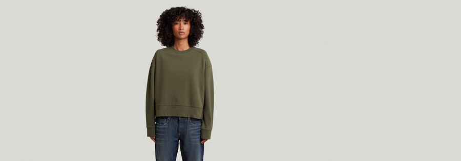 biker-sweater mit reißverschluss