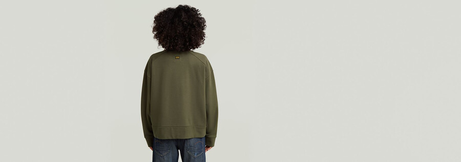 biker-sweater mit reißverschluss