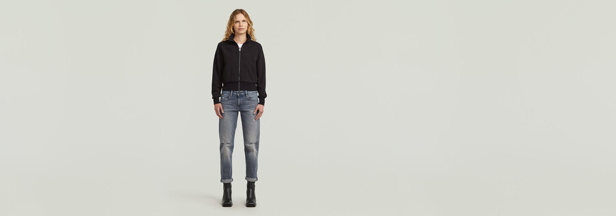 biker slim sweater jacket