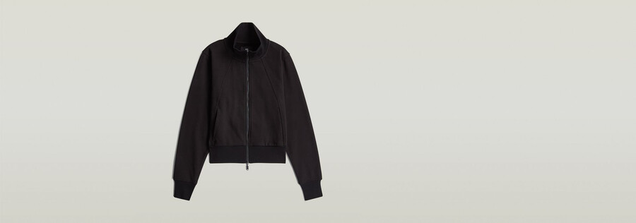 biker slim sweater jacket