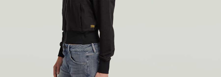 biker slim sweater jacket