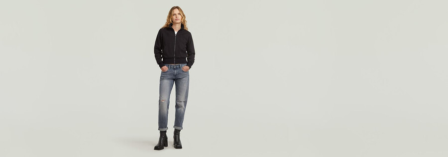biker slim sweater jacket