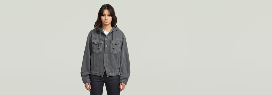 gewaschene kapuzenpulloverjacke