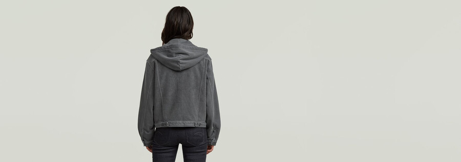 gewaschene kapuzenpulloverjacke