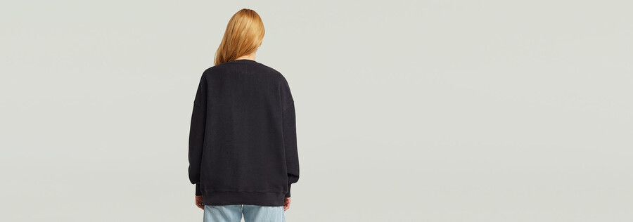 oversized pocket mix sweater