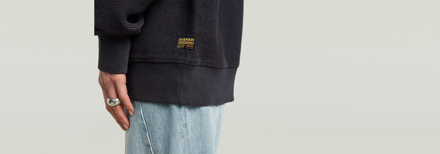 oversized pocket mix sweater