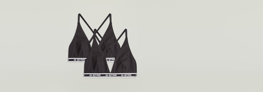 2er-pack multiway triangle bralette