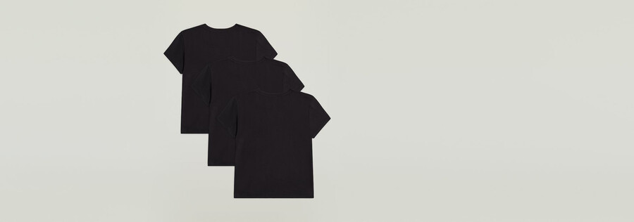 3er-pack cropped-t-shirts