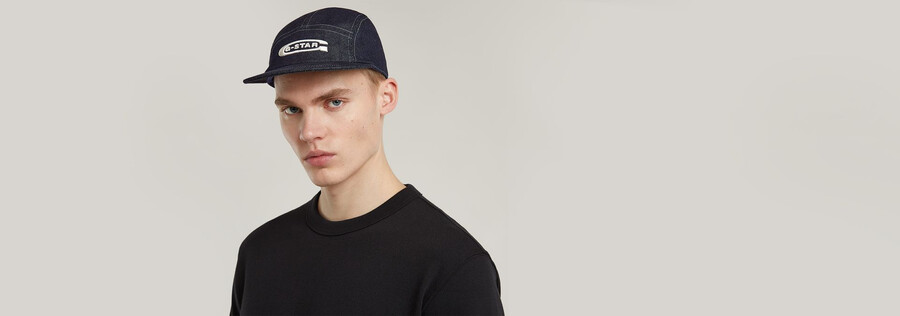 flache krempe 5-panel-kappe