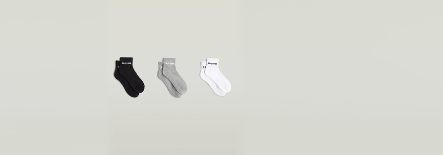 3er-pack kurze logo-socken