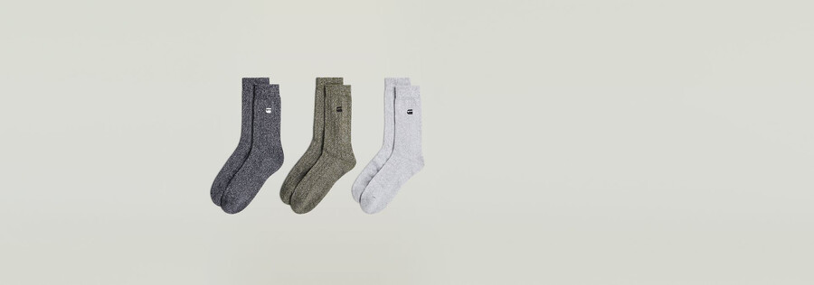 3er-pack sockenrippe