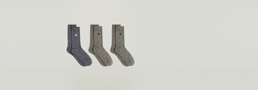 3er-pack sockenrippe