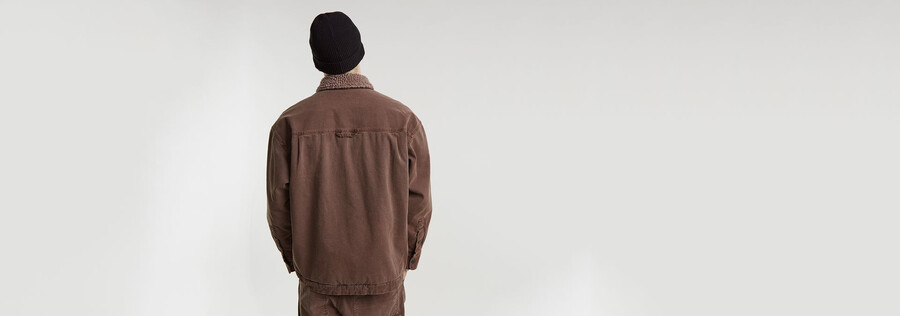 boxy fit sherpa-jacke