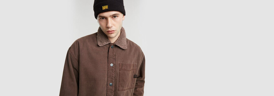 boxy fit sherpa-jacke