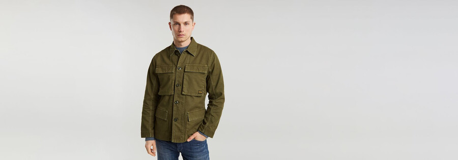 overshirt mit 4 taschen