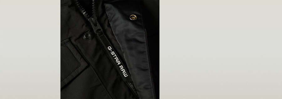 vodan wattierter parka mit kapuze
