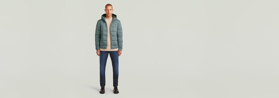 meefic steppjacke mit kapuze