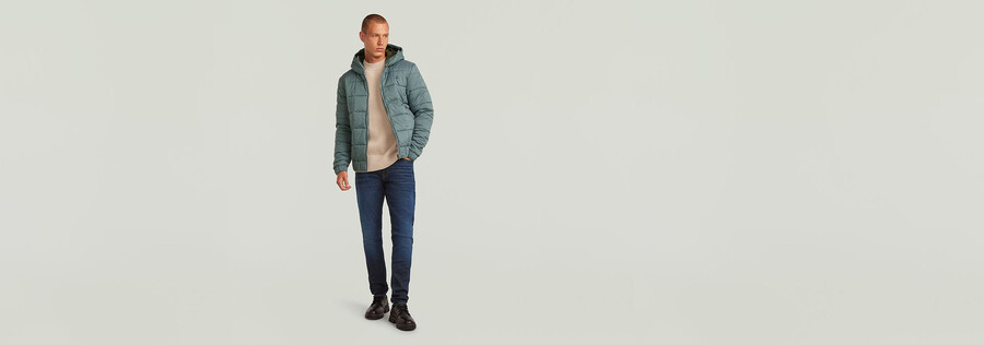 meefic steppjacke mit kapuze