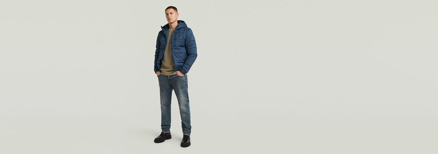 meefic steppjacke mit kapuze