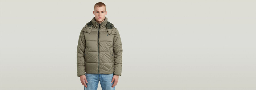 g-whistler wattierte kapuzenjacke