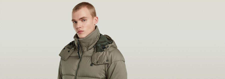 g-whistler wattierte kapuzenjacke