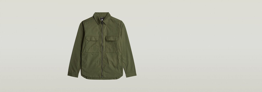 zip regular overshirt