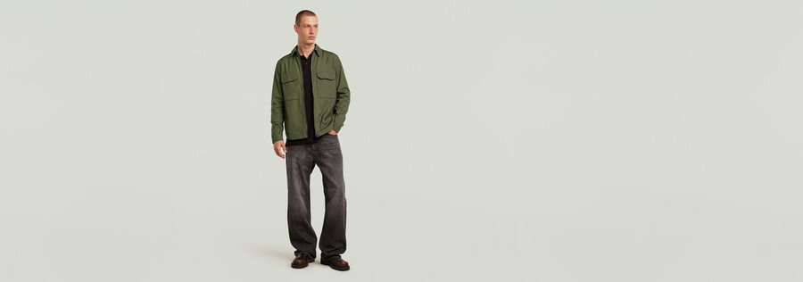 zip regular overshirt