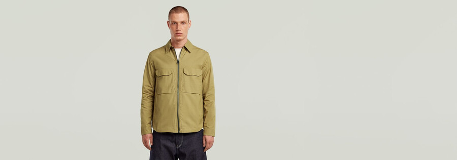 zip regular overshirt