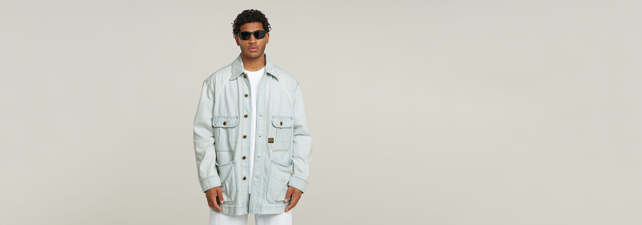 Übergroße arbeitsjacke