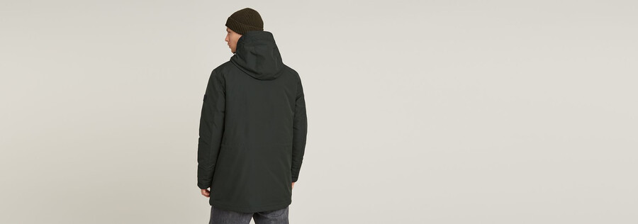 vodan wattierter parka mit kapuze