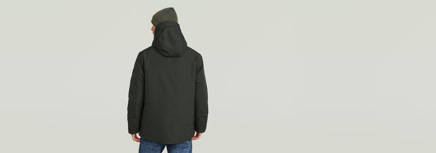 vodan wattierte kapuzenjacke
