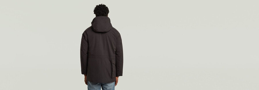 gepolsterter parka mit mehreren taschen