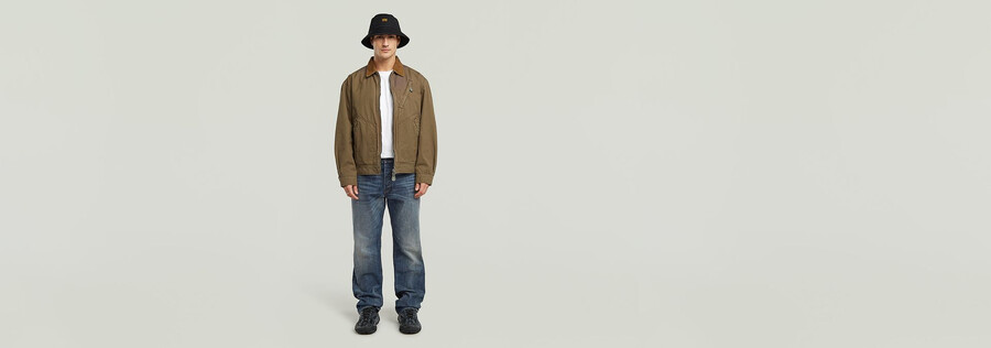 robuste truckerjacke aus canvas