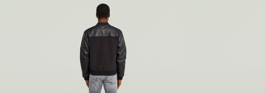 college-lederjacke