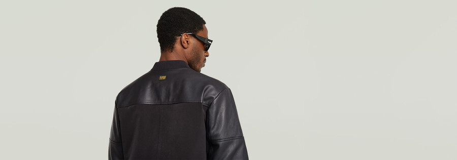 college-lederjacke