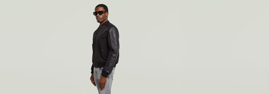 college-lederjacke