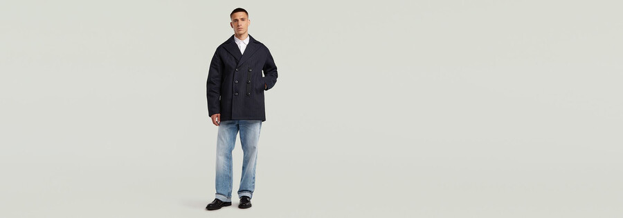 denim peacoat 2.0