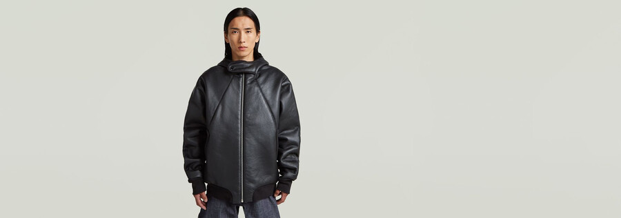mn ltd 8 lederjacke