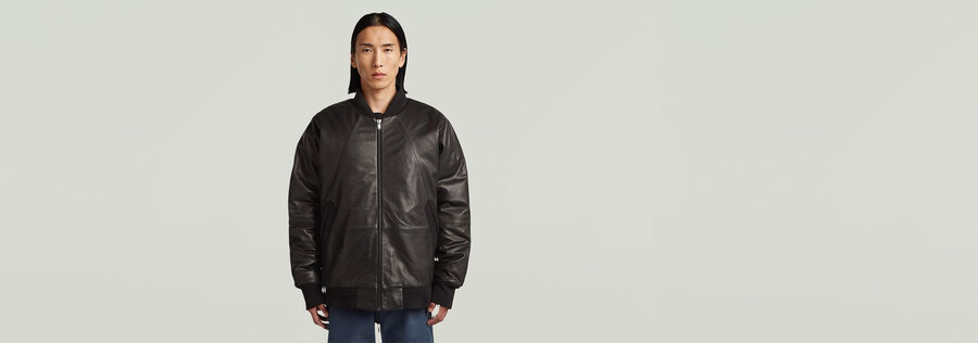 mn 10 yr leder-tourjacke