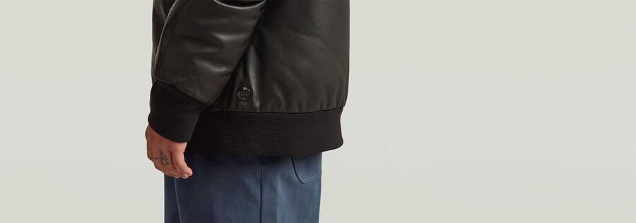 mn 10 yr leder-tourjacke