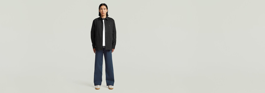 mn twill slim overshirt