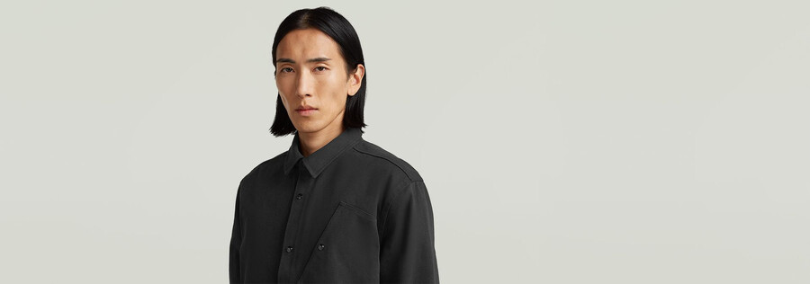 mn twill slim overshirt