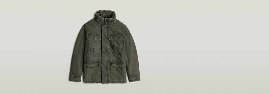 rovic wattierte feldjacke