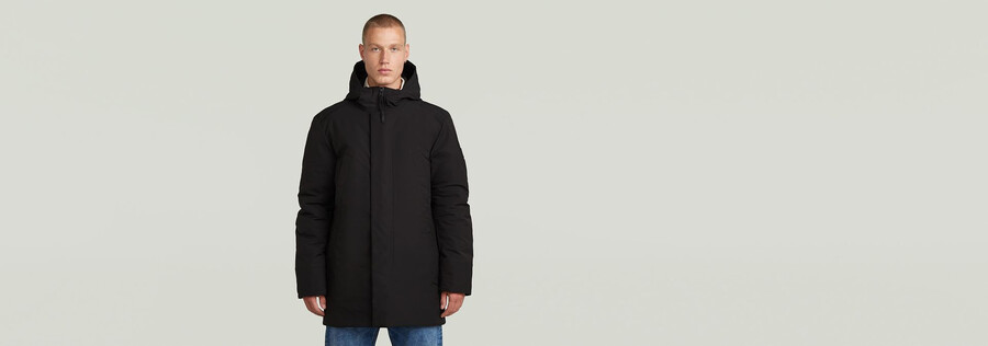 sauberer vodan-parka mit wattierung und kapuze