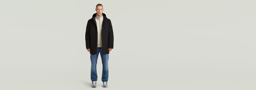 sauberer vodan-parka mit wattierung und kapuze