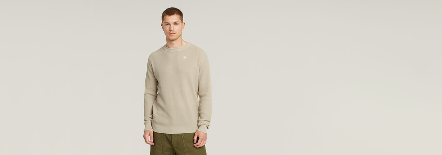 gezackter strickpullover