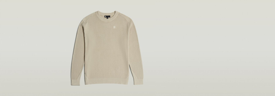 gezackter strickpullover